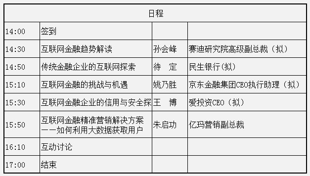 億瑪智慧營銷沙龍-互聯網金融如何建立用戶信任度